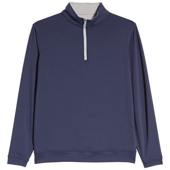 PETER MILLAR Perth Performance Golf Quarter-Zip Navy Pullover - Picture 5 of 12